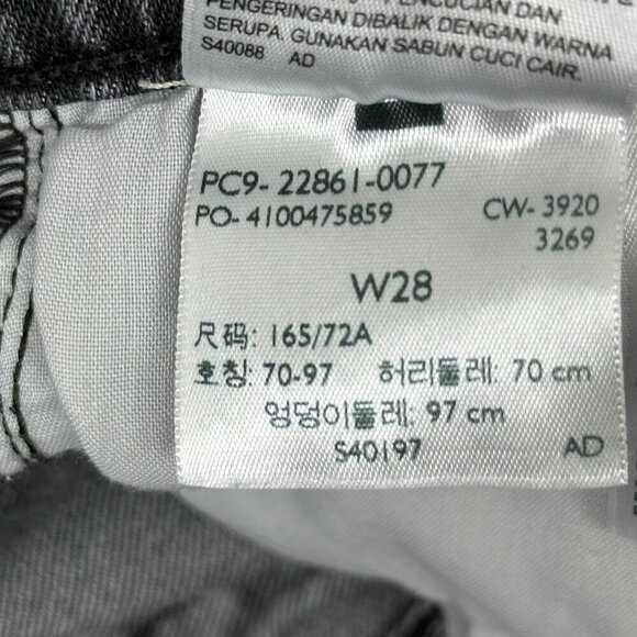 Levi's Icon Fit High Rise Premium Denim Washed Black - Picture 12 of 13